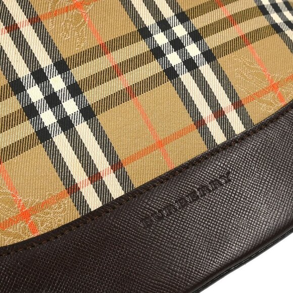 Burberry Beige Brown House Check Tote Bag - Picture 10 of 11